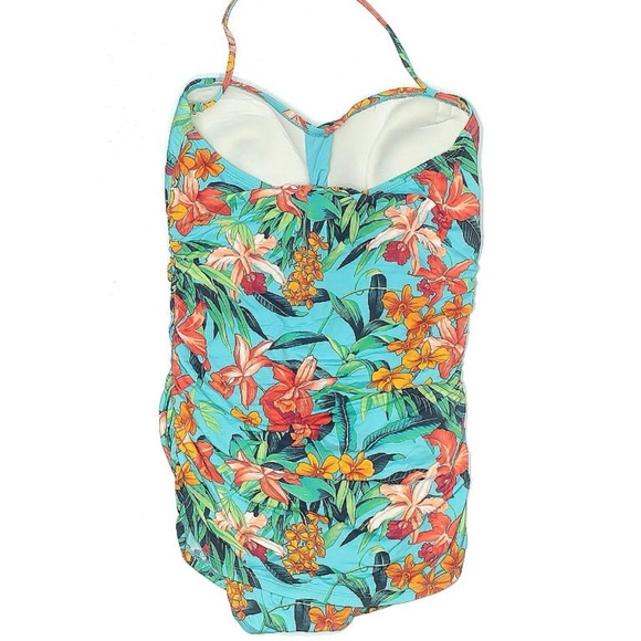 Tommy Bahama vibrant one piece tropical swimsuit, size 12. - Picture 2 of 5